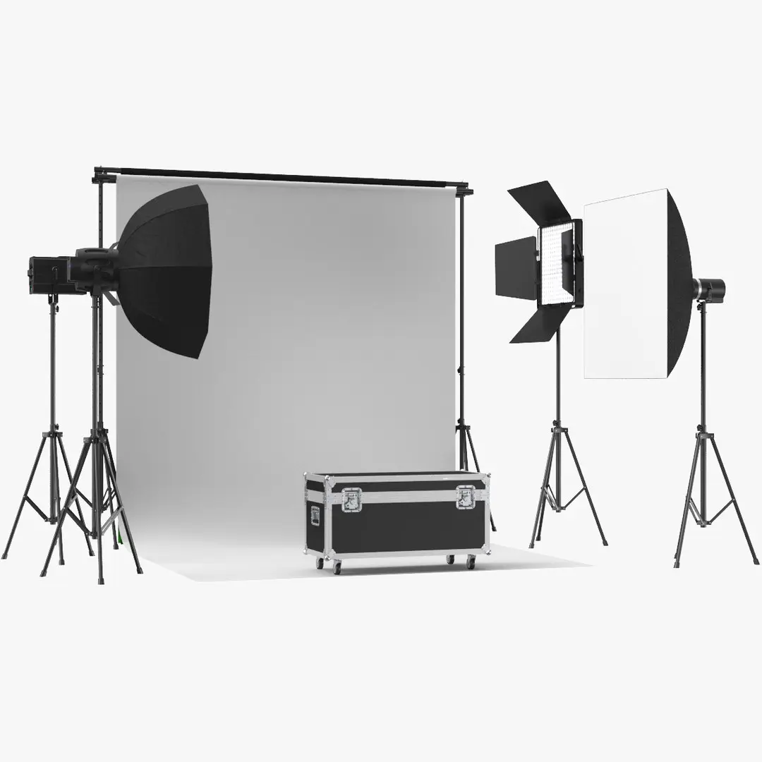Photography Studio Equipment 3D model