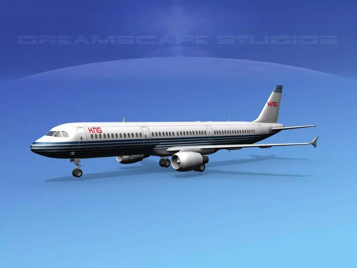 Airbus A321 KNG 3D model
