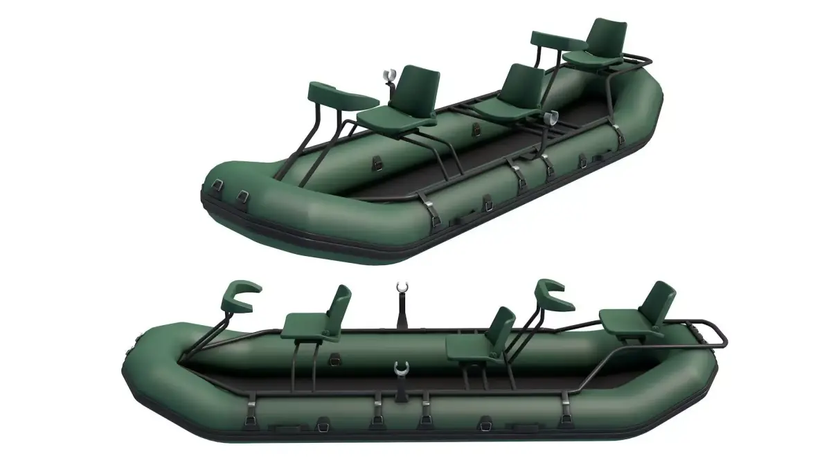  Inflatable Fishing Boat 3D model