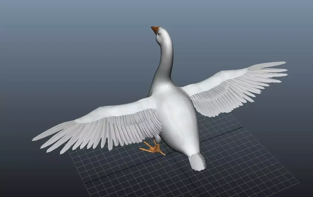 Modal Goose Low-poly 3D model
