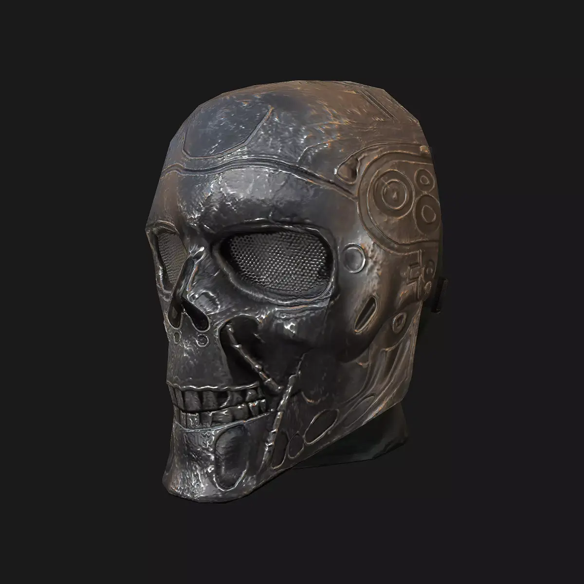 Airsoft mask Low-poly 3D model