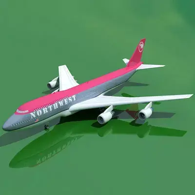 Boeing 747 North West V1 3D model