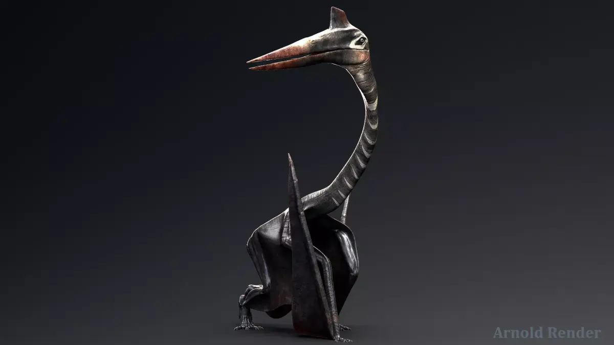 Dinosaur Quetzalcoatlus Giant Pterosaurs Unity Project Low-poly 3D model