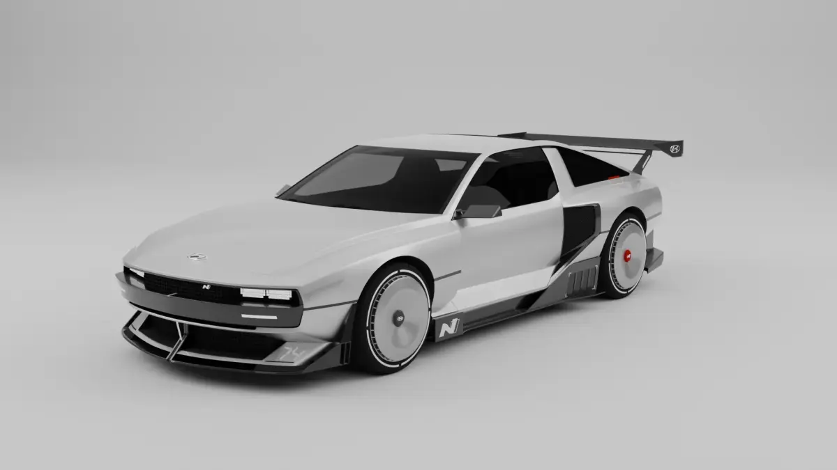 Hyundai N Vision 74 2022 Free low-poly 3D model