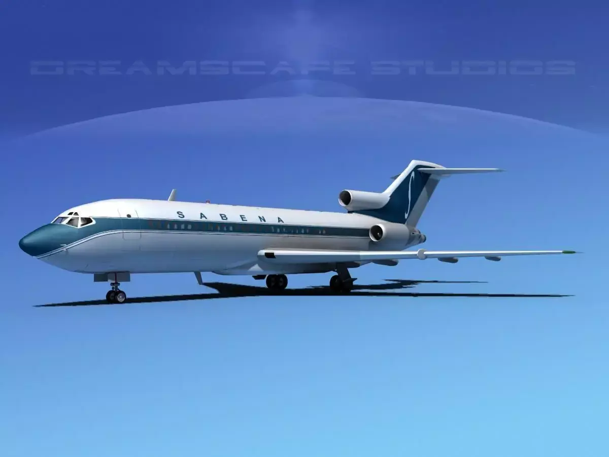Boeing 727-100 Sabena 2 3D model