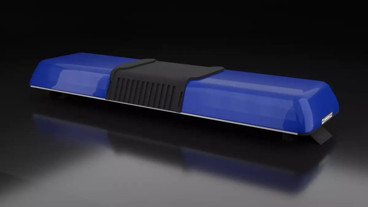 Haztec Xpress lightbar Low-poly 3D model