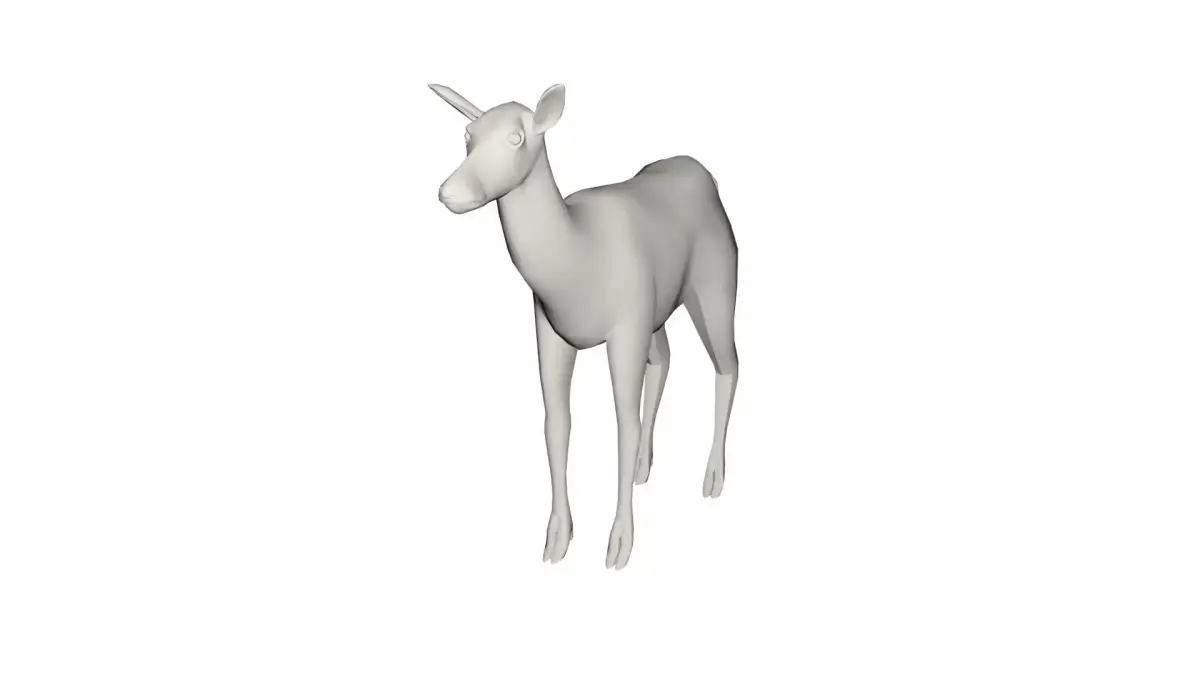Deer wild animal 3D model