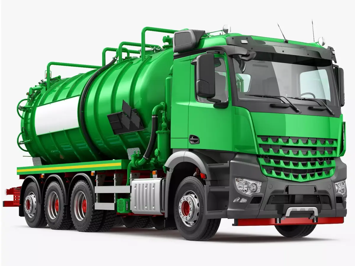 Vacuum Truck 8X4 3D model
