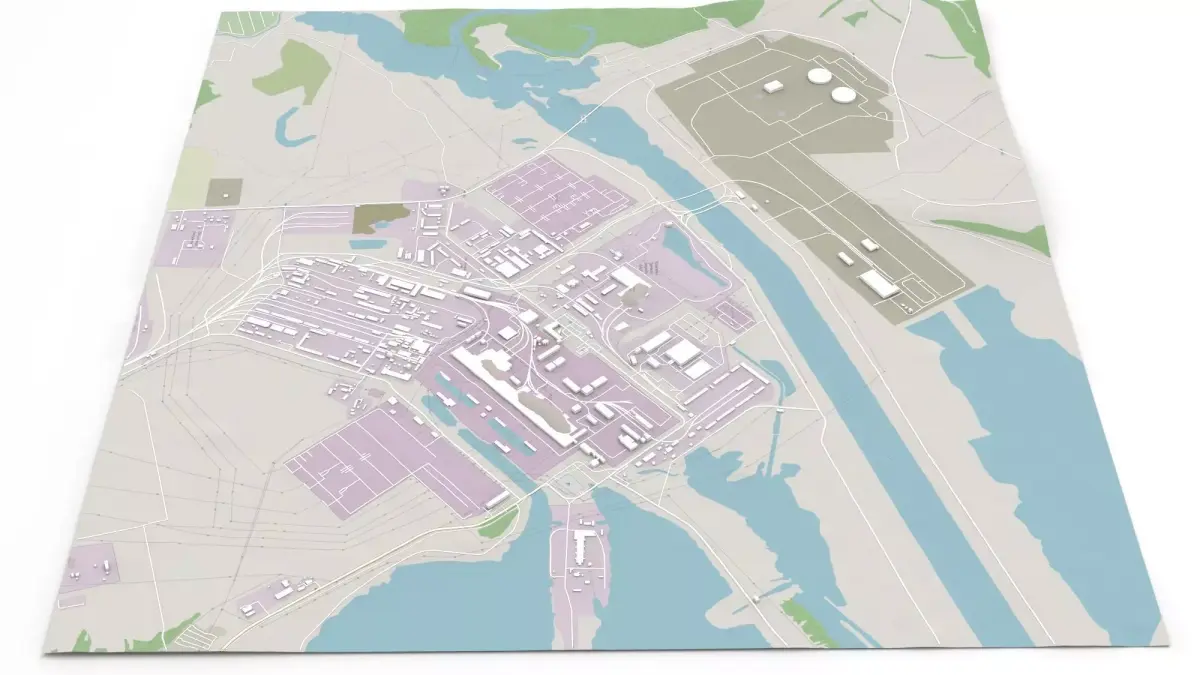 Kursk Nuclear Power Plant 3D model