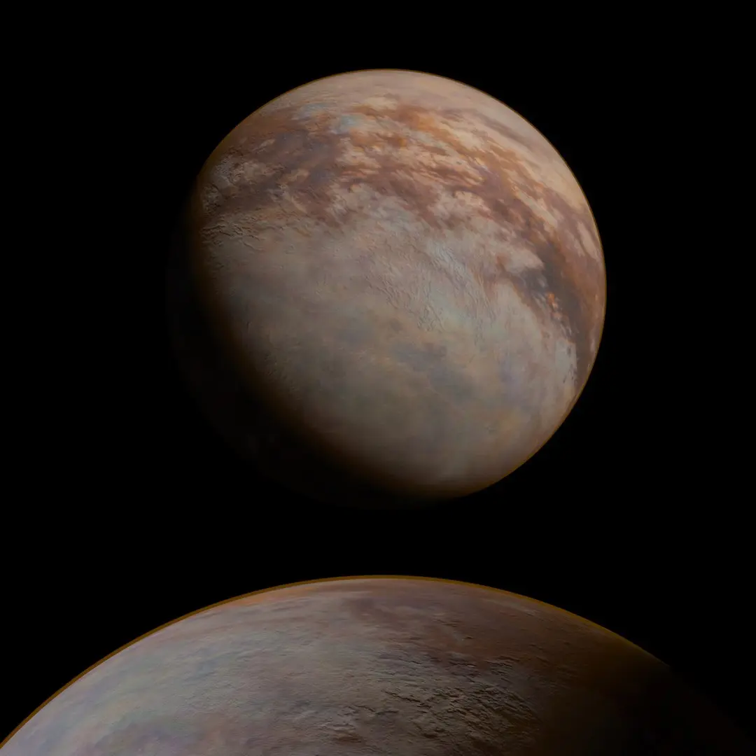 Saturn Moon Titan Volumetric Atmosphere For Blender 3D model