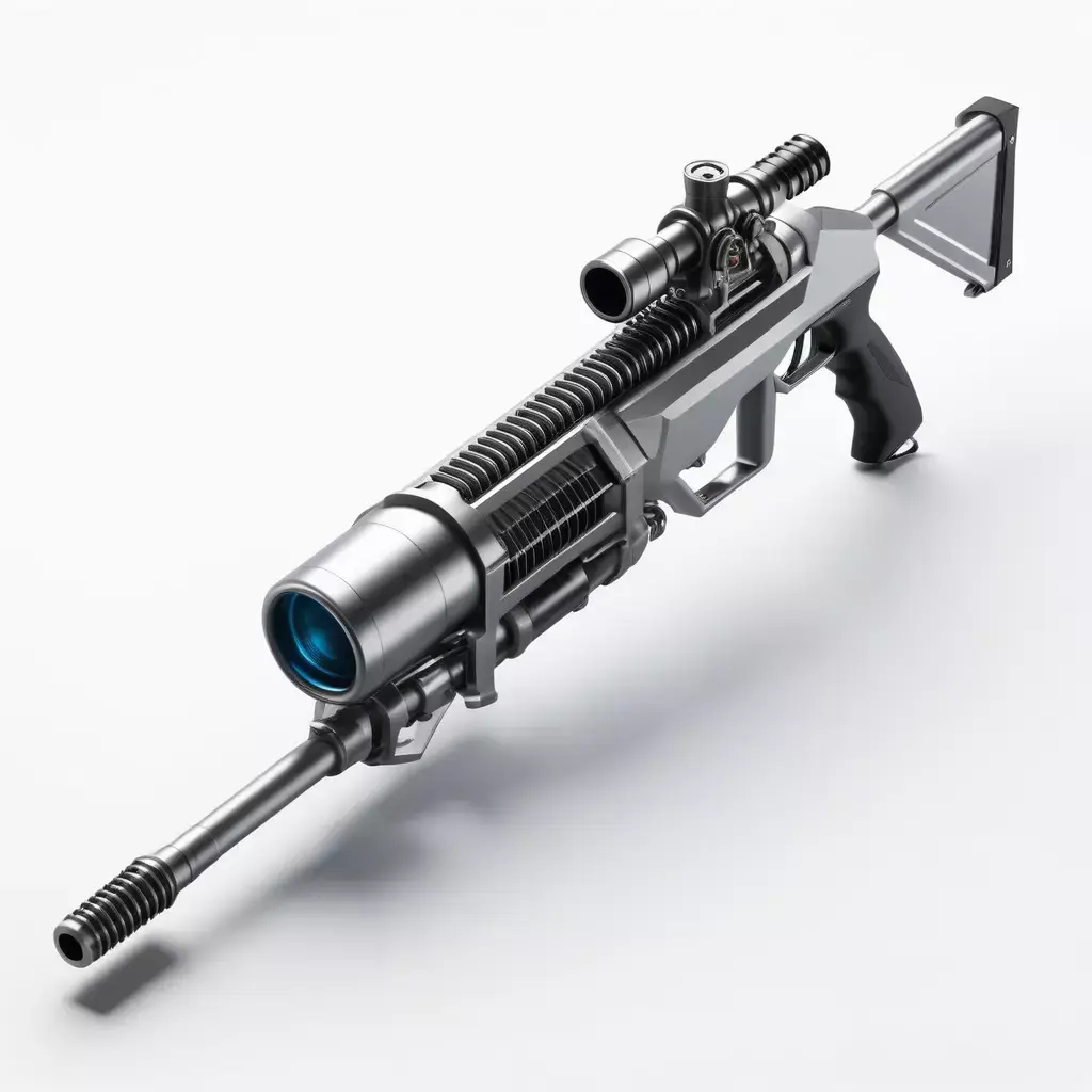 Futuristic Harpoon Gun Model 3D model