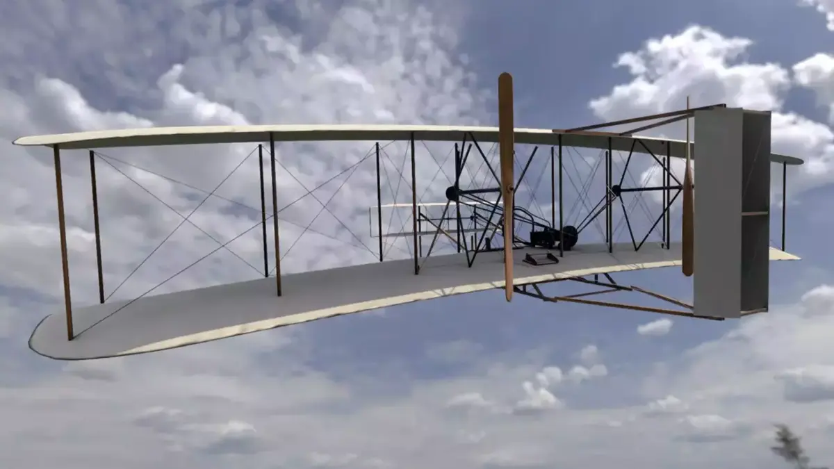 the Wright Flyer Low-poly 3D model