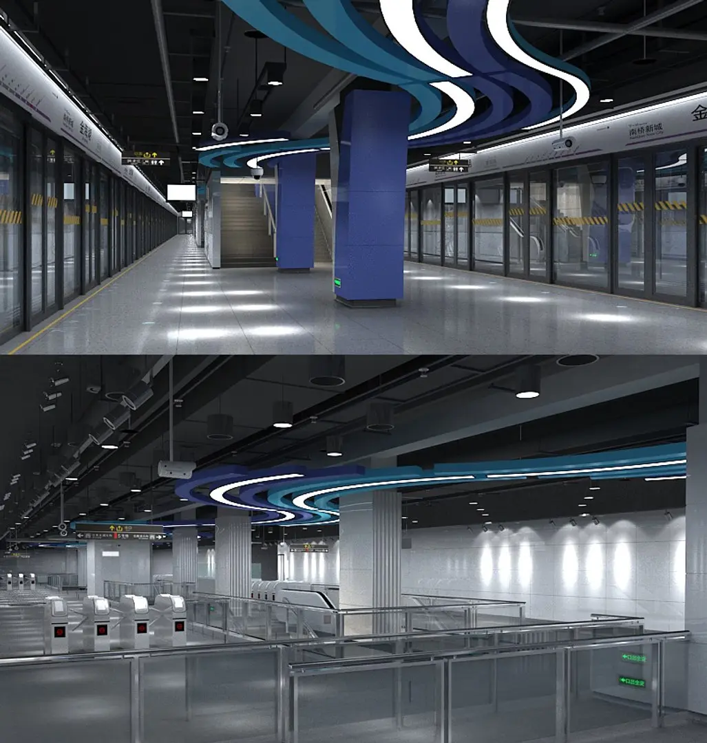 Subway Station 2 3D model
