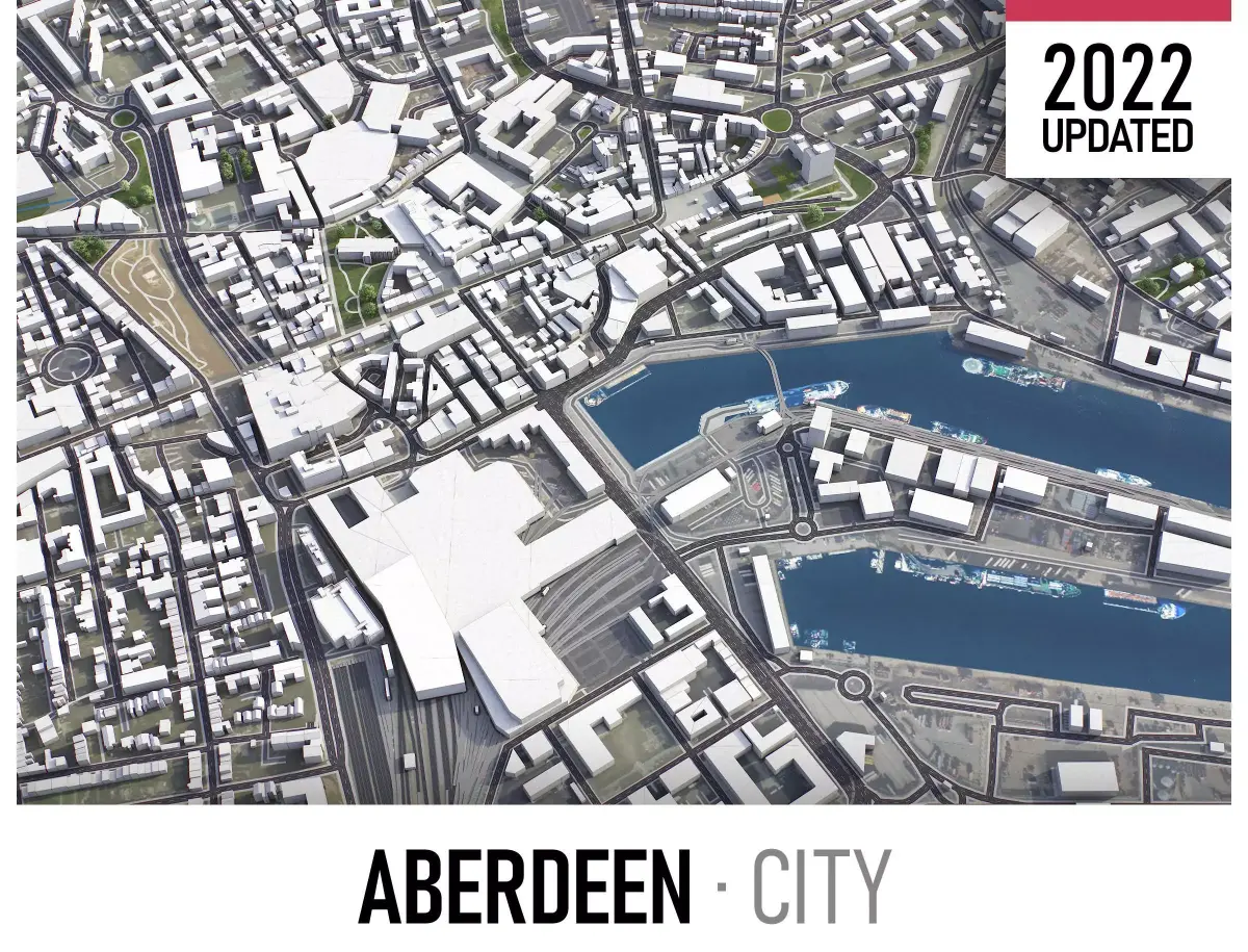Aberdeen Low-poly 3D model