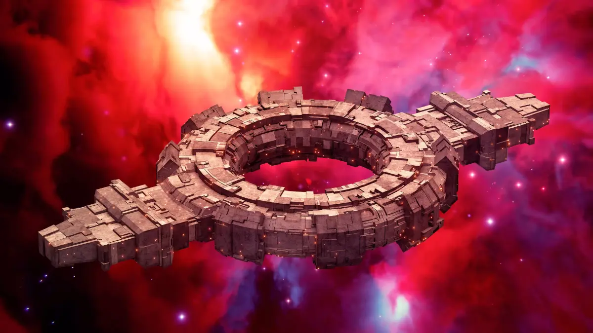 Sci-Fi Space Station 3D model 3