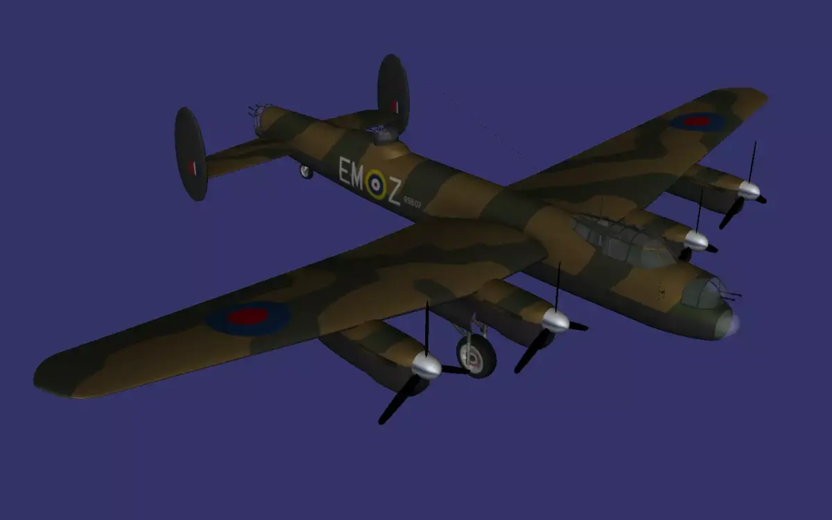 Avro Lancaster Low-poly 3D model buy