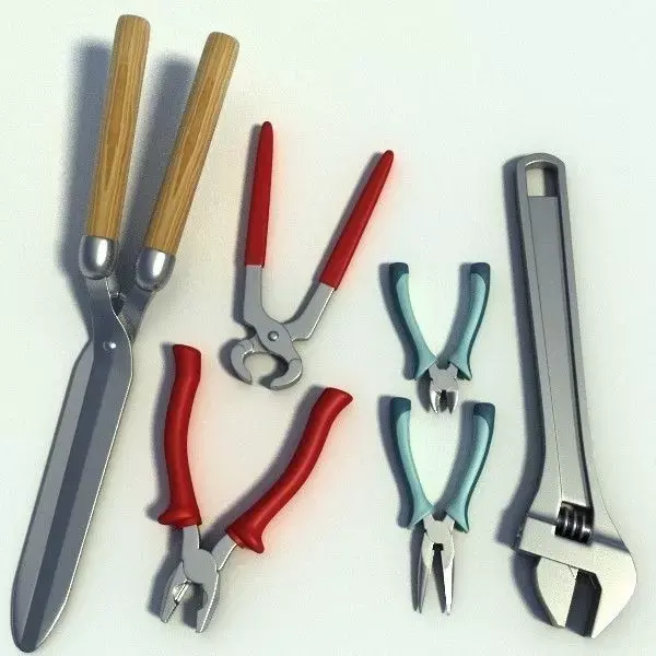 Hand Tools Set 3D model