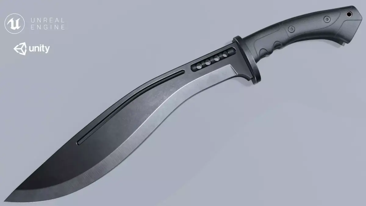 Knife-Kurki Low-poly 3D model