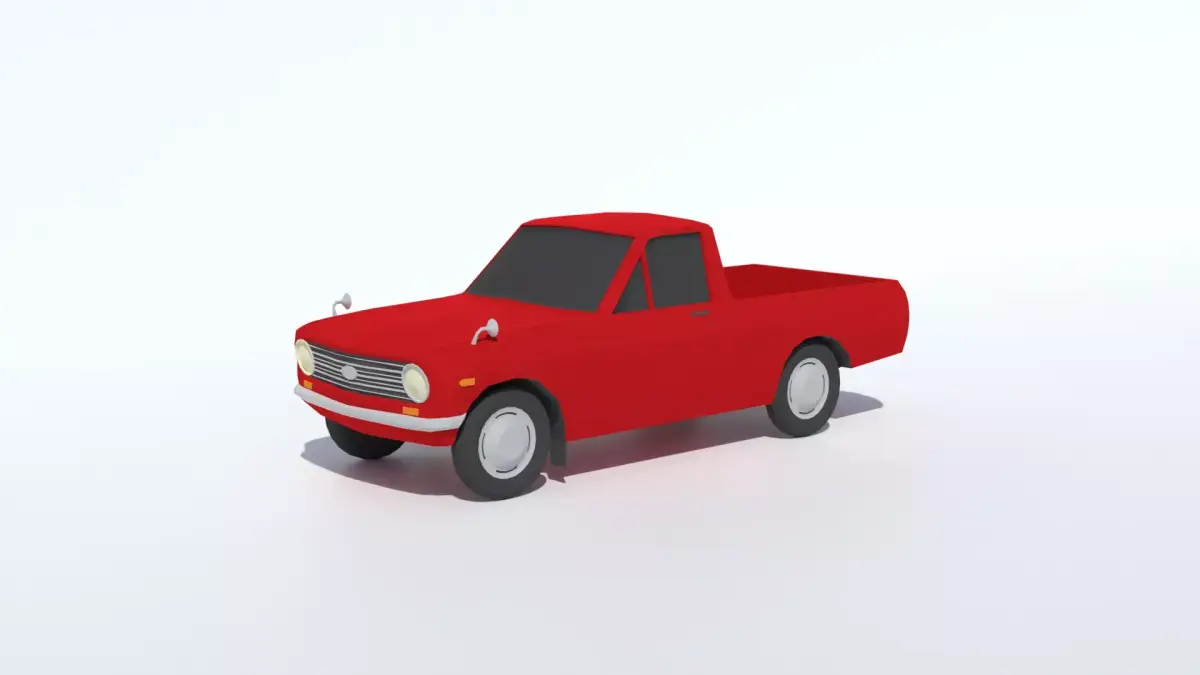 Low Poly Datsun Pickup B20 Free 3D model