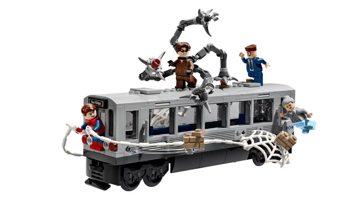 TwindBricks3D - 76321 Spider-Man vs Doc-Ock Subway Train Scene 3D print model
