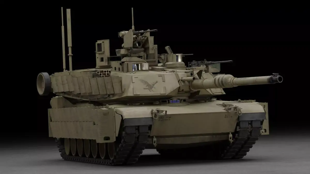 Tank M1A2 SEP 2 Abrams 3D Model 3D model