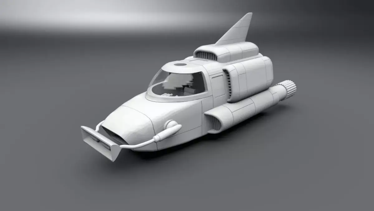 Thunderbird 4 scale model 3D print model