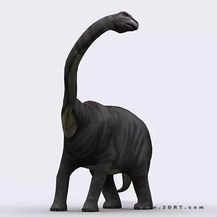 3DRT - Dinosaurs - Diplodocus Low-poly 3D model