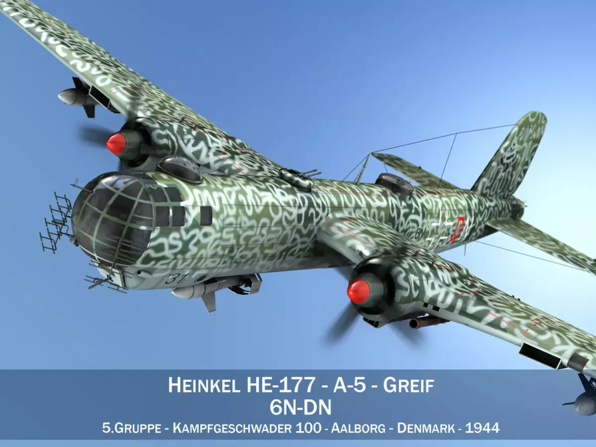 Heinkel He-177 A-5 - Greif - 6NDN 3D model