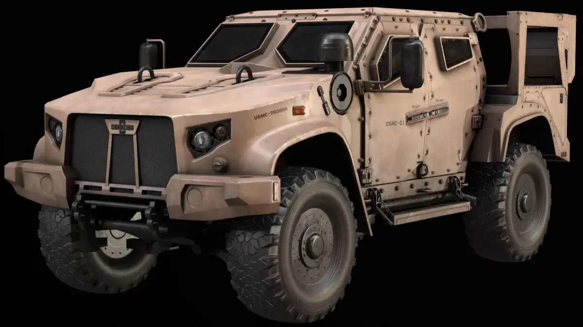 Oshkosh JLTV Low-poly 3D model Low-poly 3D model