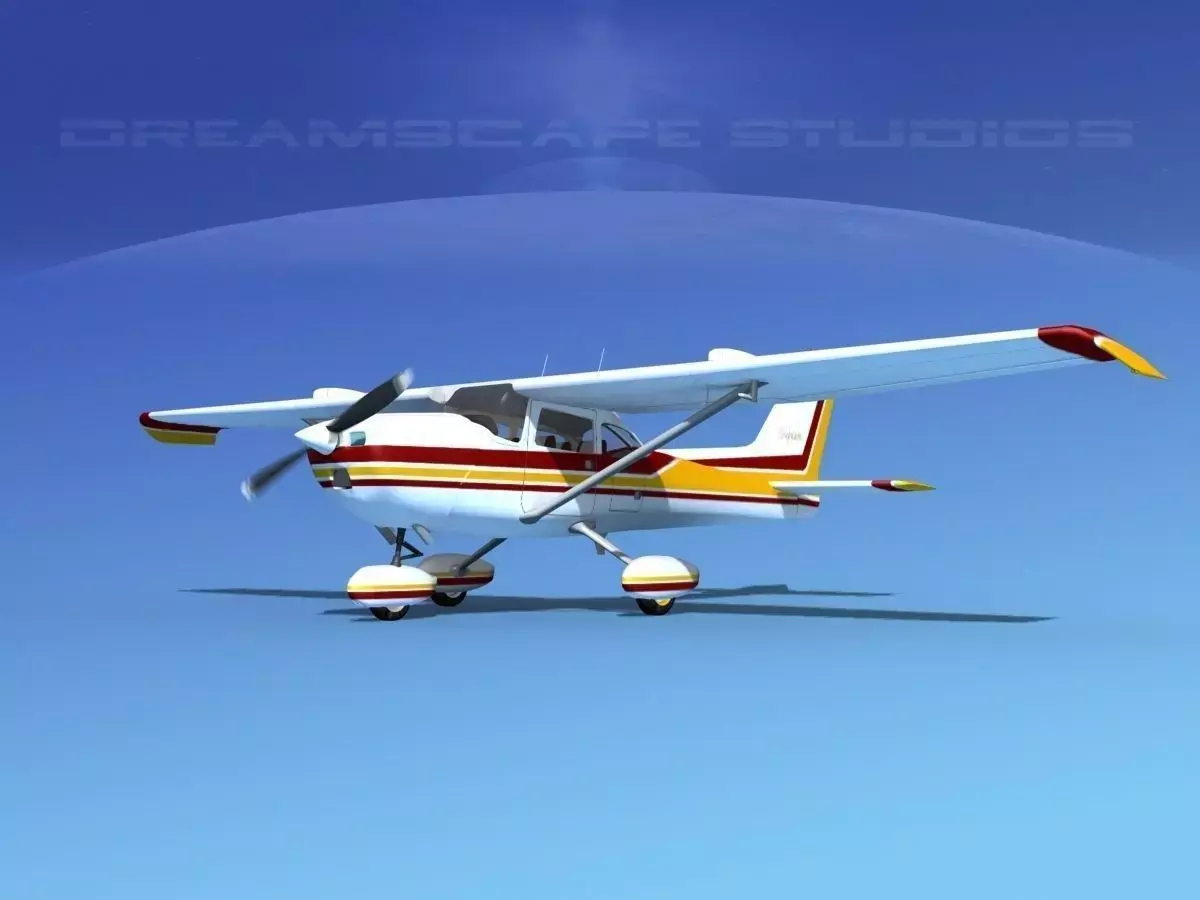 Cessna 172 Skyhawk STOL V03 3D model