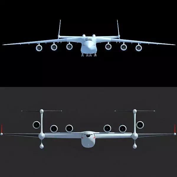 Set of 2 Planes - Antonov and Be-2500 3D model