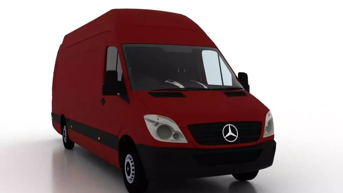 Mercedes Benz Sprinter L4H3 2009 Cargo UK 3D model