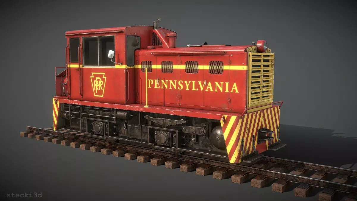 Plymouth MDT 25 Ton Switcher Low-poly 3D model