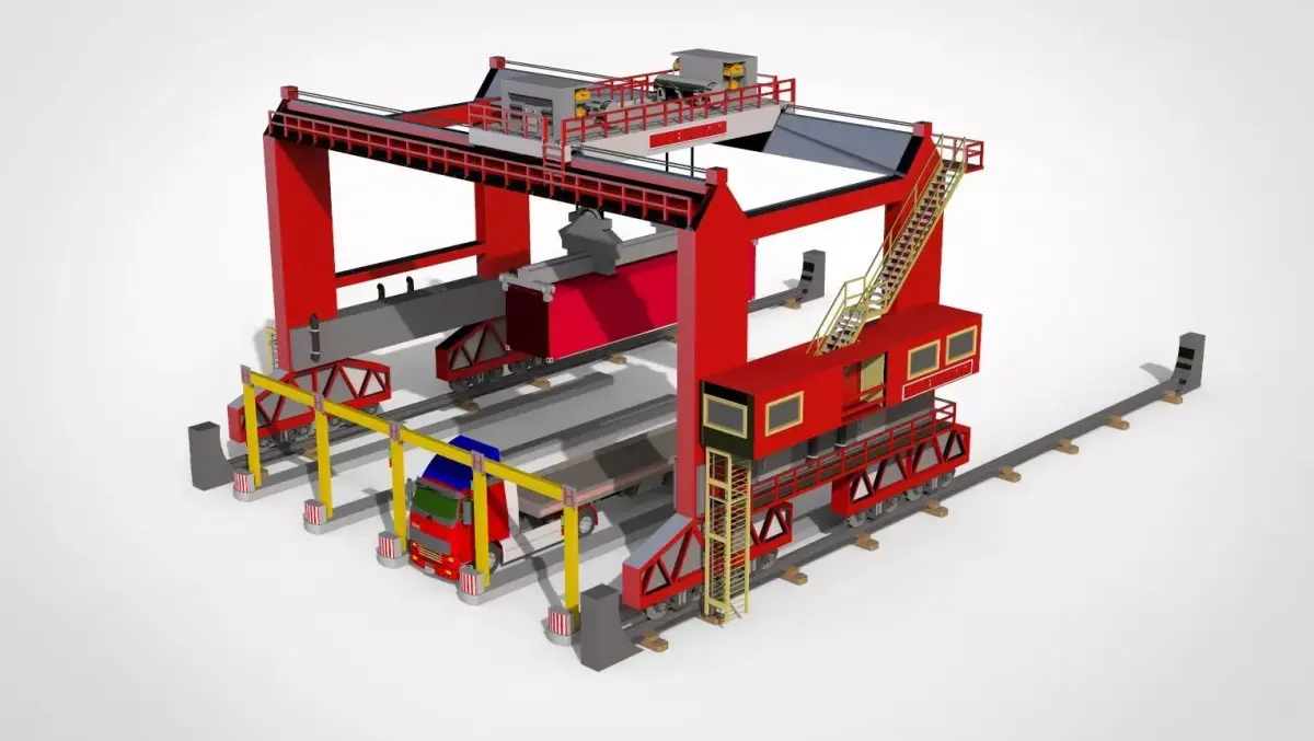 Overhead crane  3D model