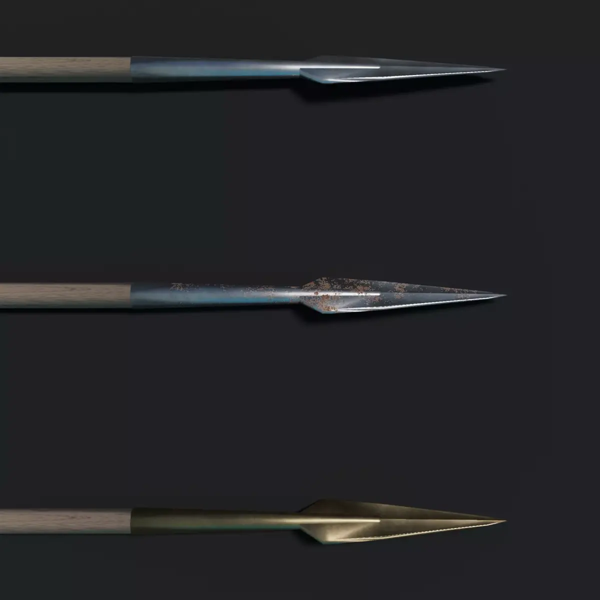 Ancient Macedonian Sarissa Pike Low-poly 3D model