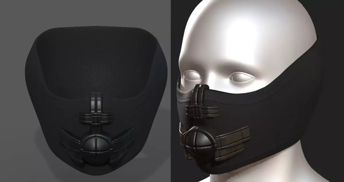 Helmet scifi fantasy futuristic military combat  Low-poly 3D model