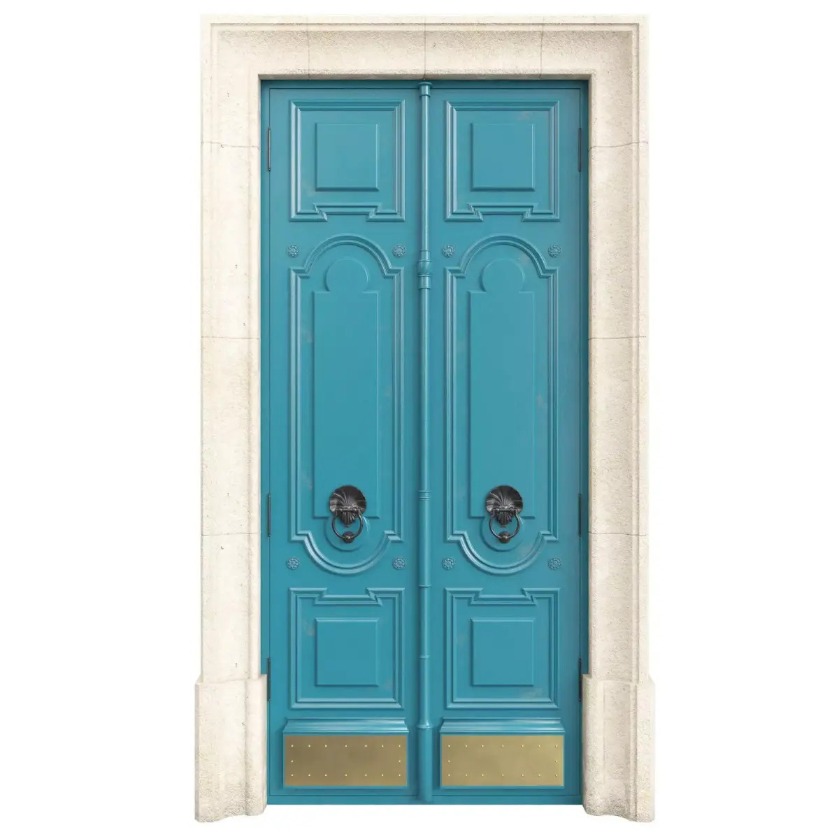 Entrance classic door 98 3D model