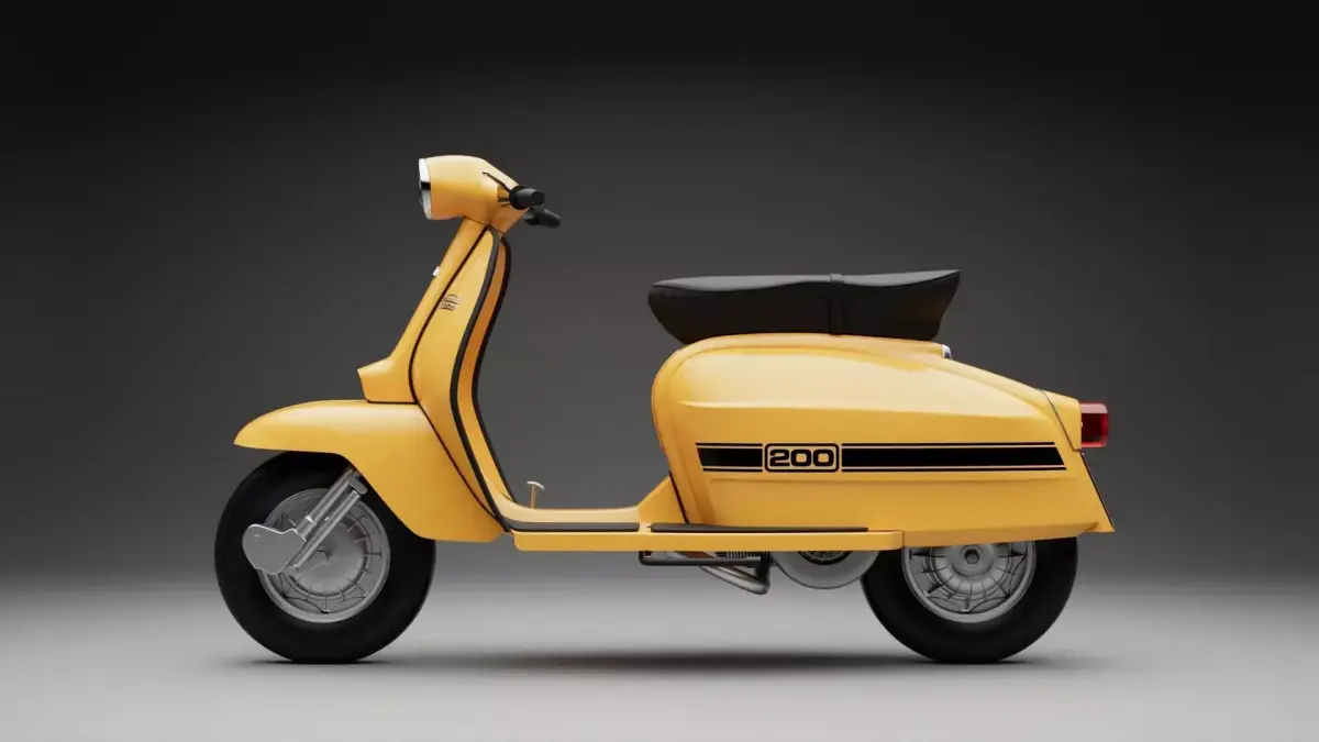 Lambretta Jet 200 3D model get