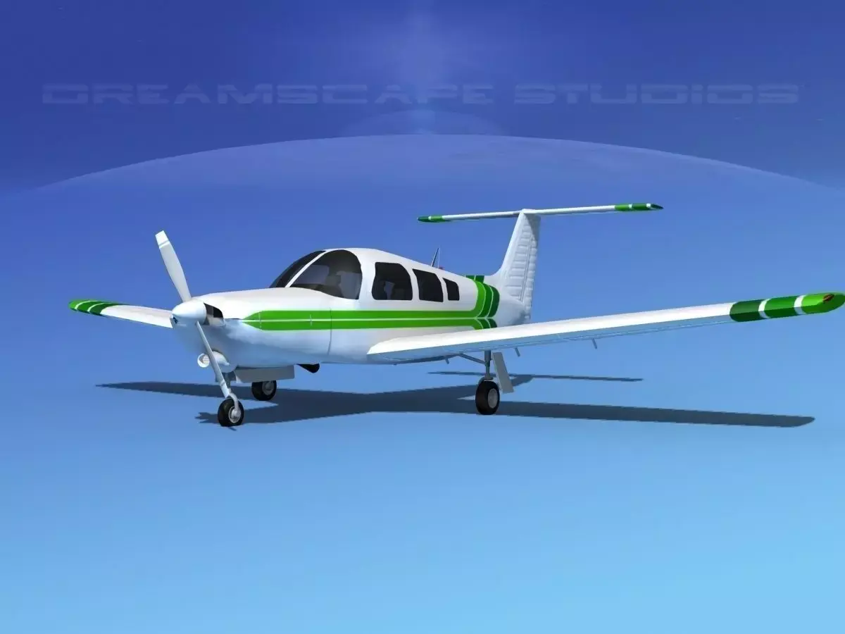 Piper Turbo Arrow III 3D model 6