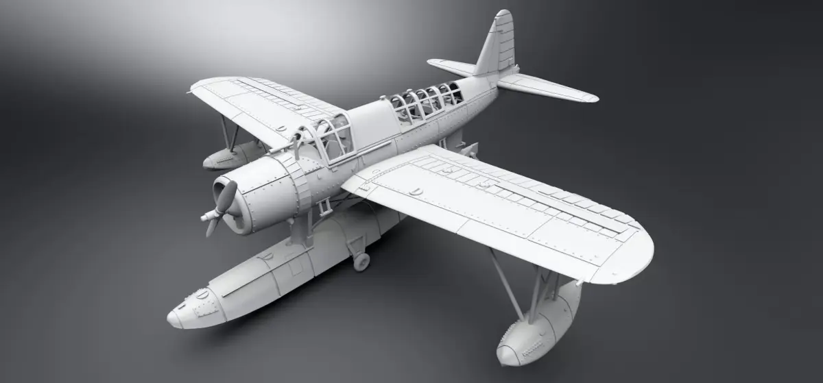 Vought OS2U Kingfisher Scale model 3D print model