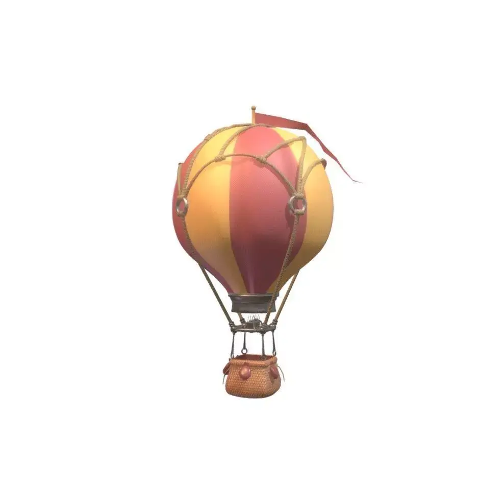 HotAirBalloon hot air balloon Low-poly 3D model