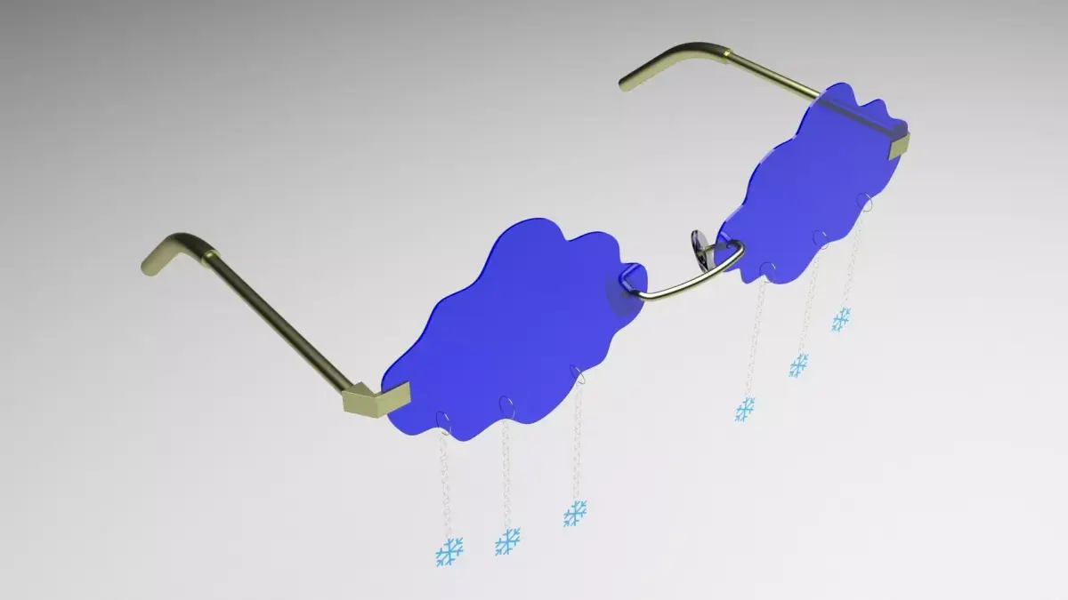 Snowfall Sunglasses 3D model