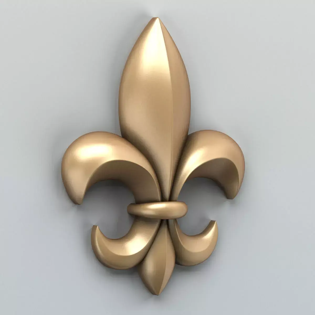 Carved decor vertical Free 3D model