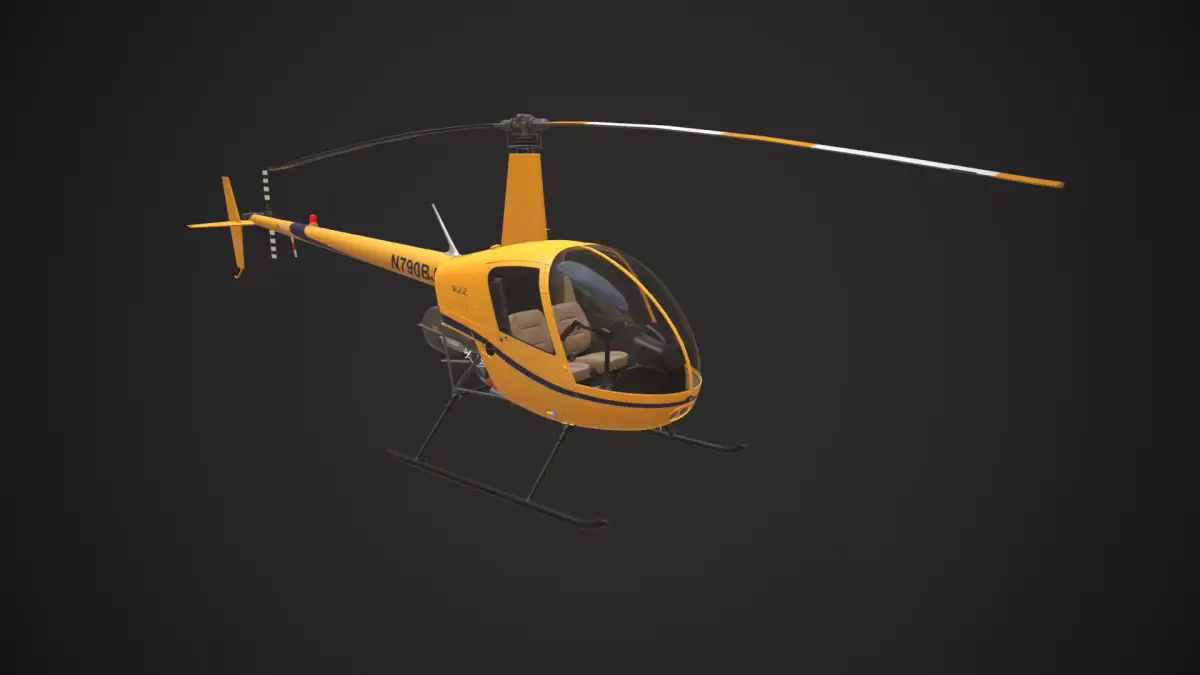Robinson Helicopter Company R22 Helicopter 3D model