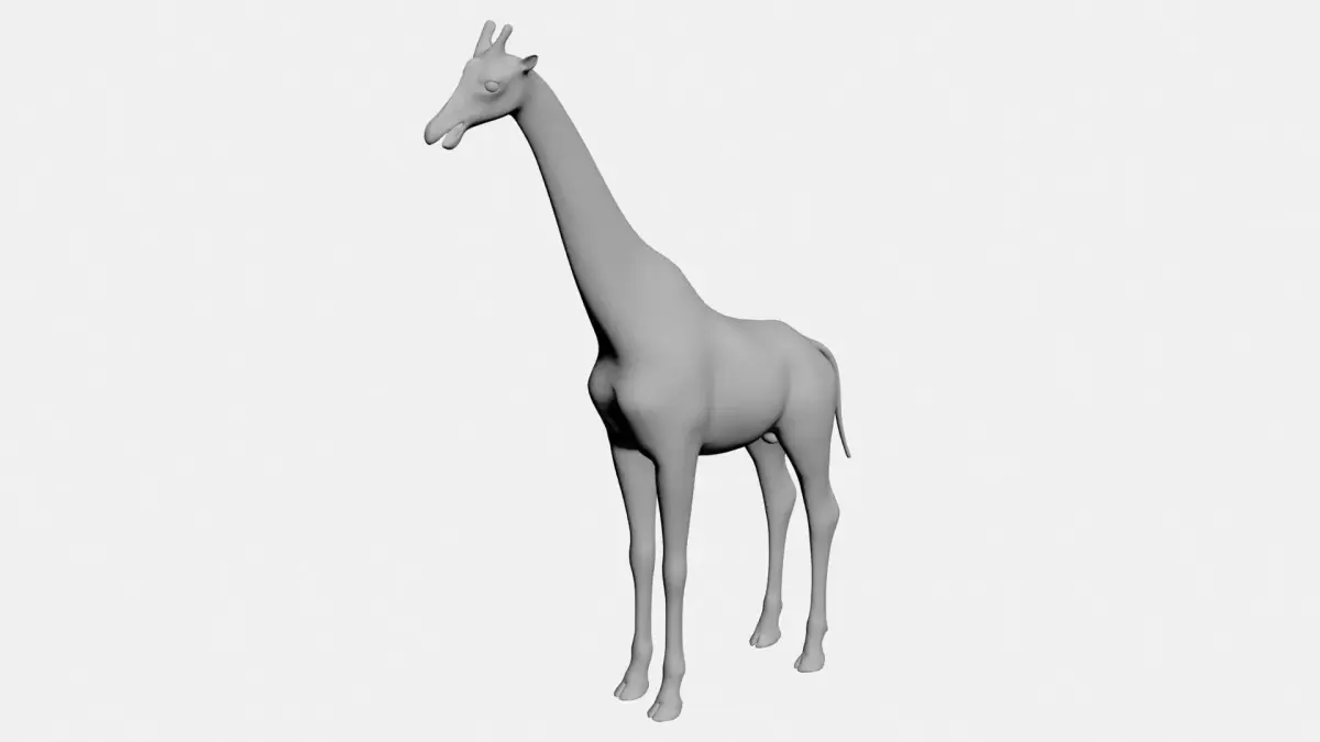 Giraffe-wild animals 3D model