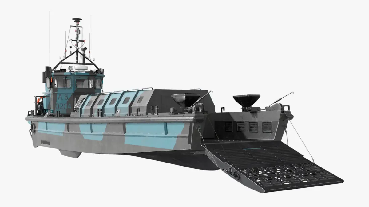 LCVP Landing Craft 3D model