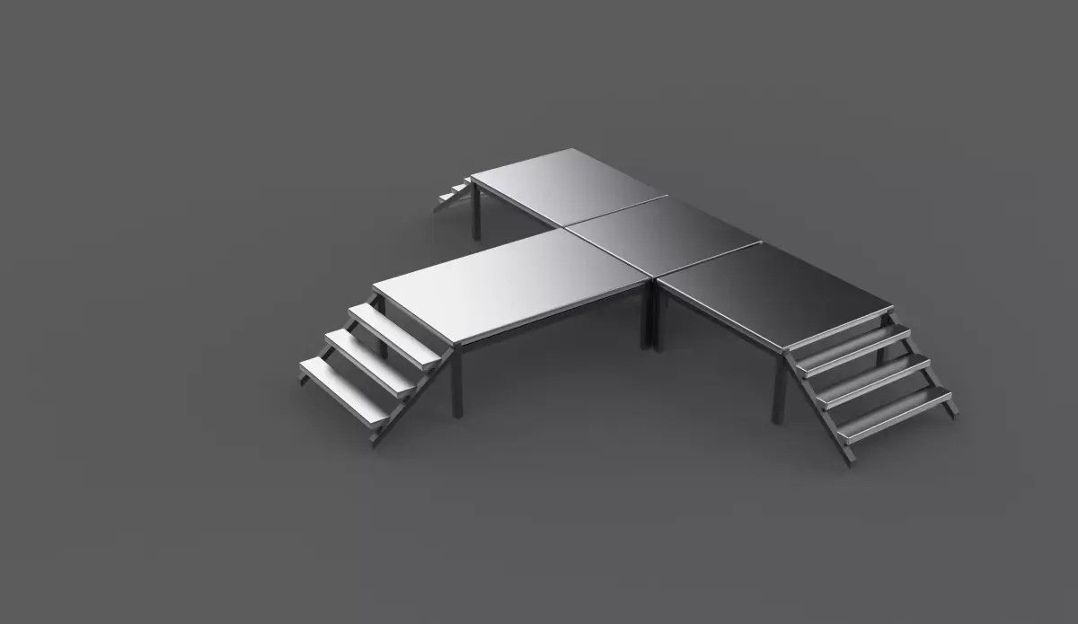 Mobile Event Trailer 3D model