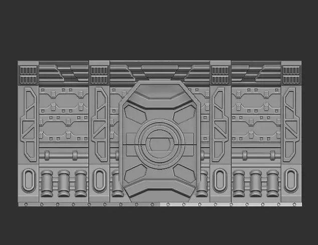 SCIFI MODULAR MAGNETIC DIORAMA CORRIDOR PLATES 3D print model