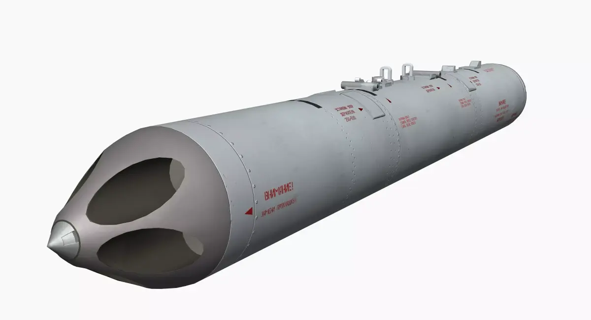 B13L Soviet Russian Aircraft 122MM Rocket Pod PBR Game Model Low-poly 3D model