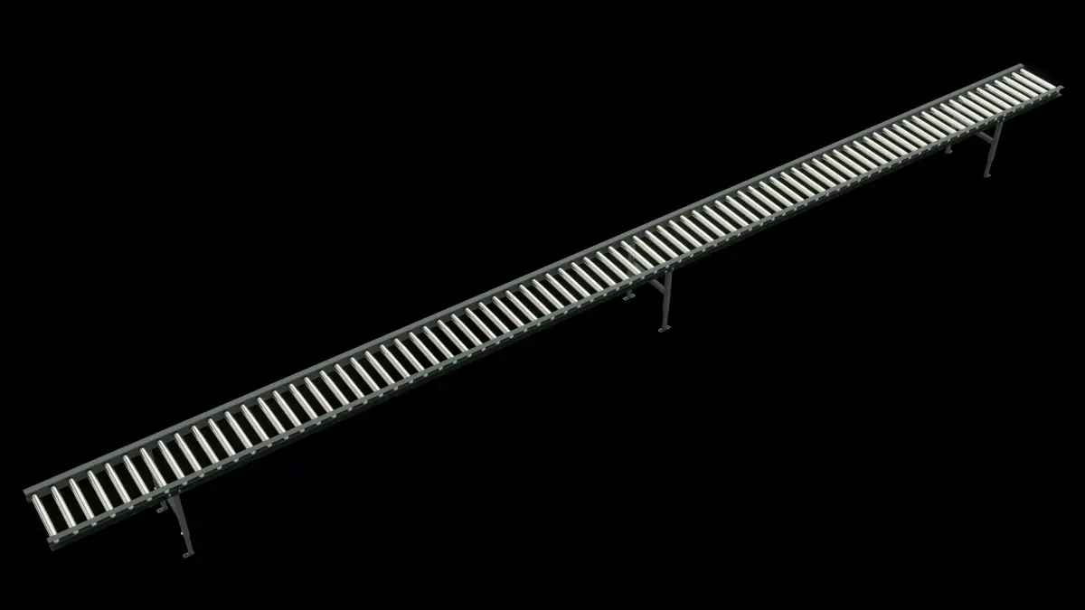 Horizontal Rollers Conveyor 3D model